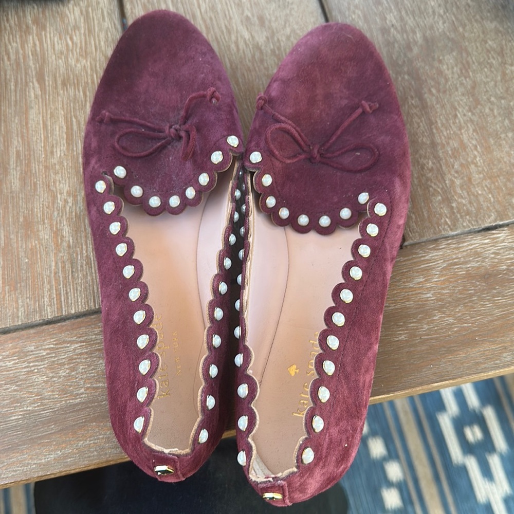 Kate spade slip on pearls size 8